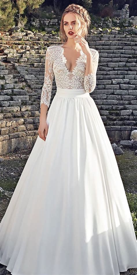 34 delightful wedding dresses with sleeves mrs to be