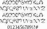 Tribal Tribales Abecedario Abecedarios Calligraphy Alphabets Fontriver sketch template
