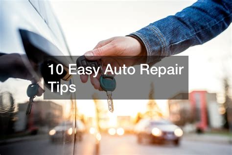 easy auto repair tips car talk podcast