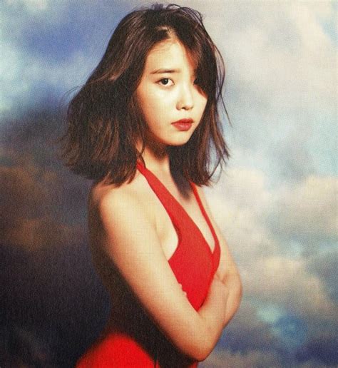 Iu Shows Off Her Slim Figure In Red Dress Daily K Pop News