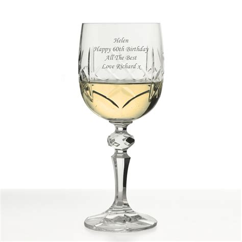 Engraved Crystal Wine Glass The Perfect Bridesmaids Wedding T
