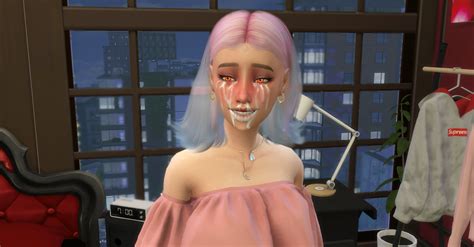 [ts4] my sim s face become red and look like this after