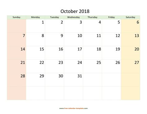 printable calendar with large boxes calendar printables free templates
