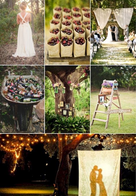 diy rustic country wedding decoration ideas diy backyard