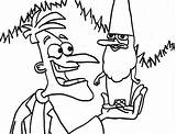 Doofenshmirtz Gnome Phineas Ferb sketch template