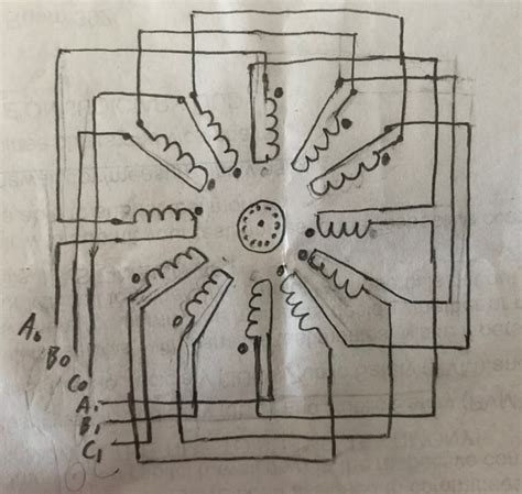 diagram diagram  wiring  phase motor windings mydiagramonline