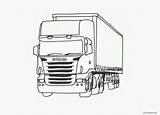 Scania Clipart Pages Coloring Trucks Truck Ritmallar Template Vector Credit Larger Clipground sketch template