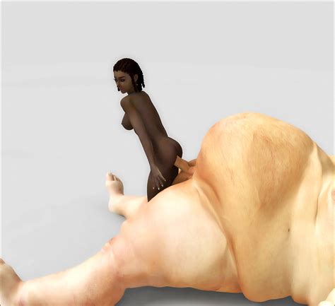 beautiful 3d black babe sucking and riding fat giant s huge dick at 3devilmonsters