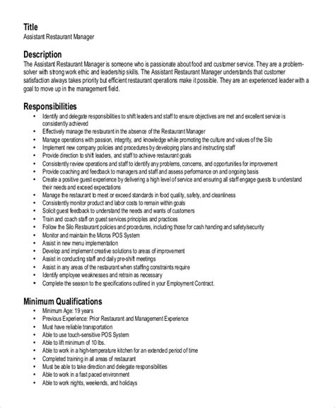 creative restaurant general manager resume sample  suggestions