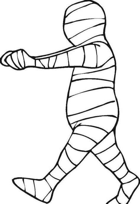 halloween mummy coloring pages clip art image