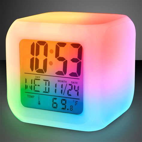 flashingblinkylights light  color change led digital travel alarm clock walmartcom