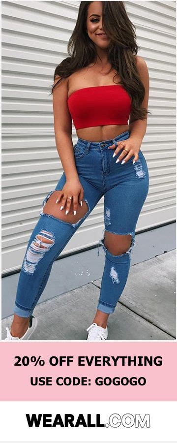 Extreme Ripped Distressed Denim Mom Jeans Wearall Tube