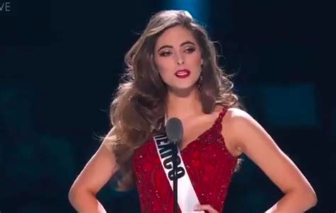 Mexican Contestant Is Third At Miss Universe Crown Goes