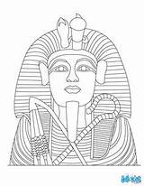 Coloring Tutankhamun Pharaoh Hellokids Colorear Tutanchamun Egypte Masque Toutankhamon Ausmalbild Pyramiden Faraón Malvorlagen Pharaohs Pharaon Estatua Egipto Dor Malvorlage Coloriages sketch template