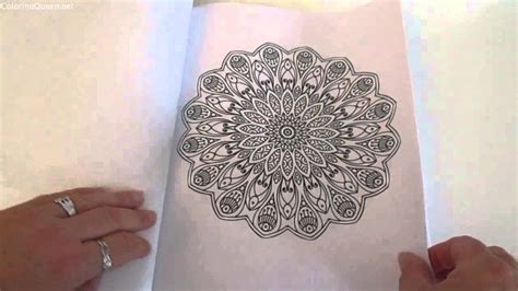 mindfulness mandalas adult coloring book review youtube