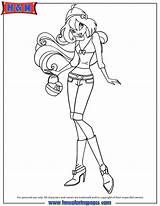 Winx Coloring Club Bloom Character Pages sketch template
