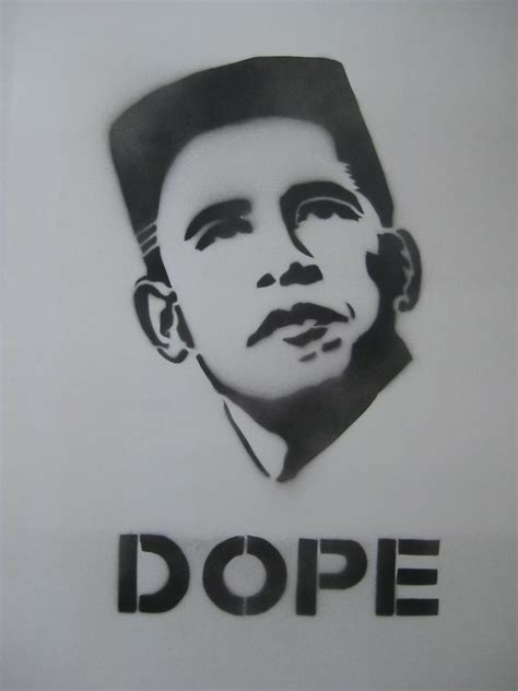obama stencil dope     didnt   thi flickr