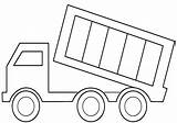 Coloring Truck Dump Trucks Kids Print sketch template