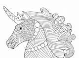 Mandalas Unicornios Pintar Unicornio Eenhoorn Volwassenen Kleuren Zentangles Pegasus Unicorno Coloritura Adulti Capo Head Kleurplaten Omalovanky Prinses Hoofd Divertido St2 sketch template