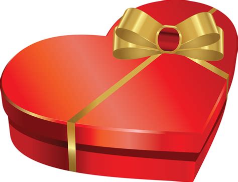 red heart gift box png transparent image  size xpx