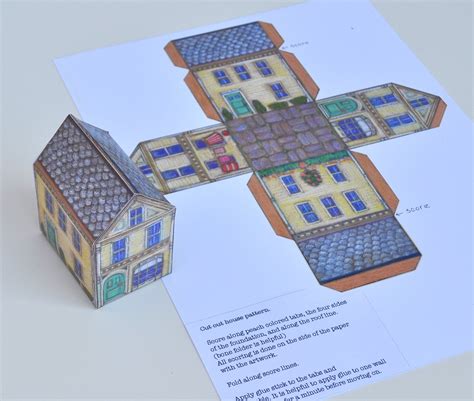 paper house template instant