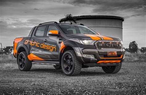 jmr creative design ford ranger wildtrak wrapped  matte metallic