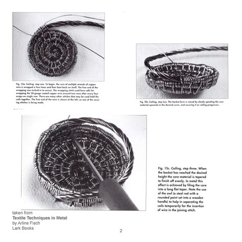 design  wool coiling technique