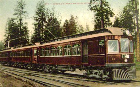 vintage spokane train trolley