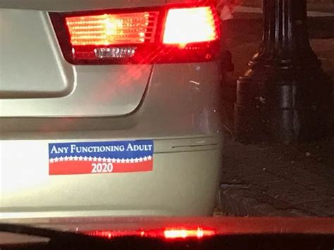this bumper sticker makes a good suggestion for the us election in 2020 the poke