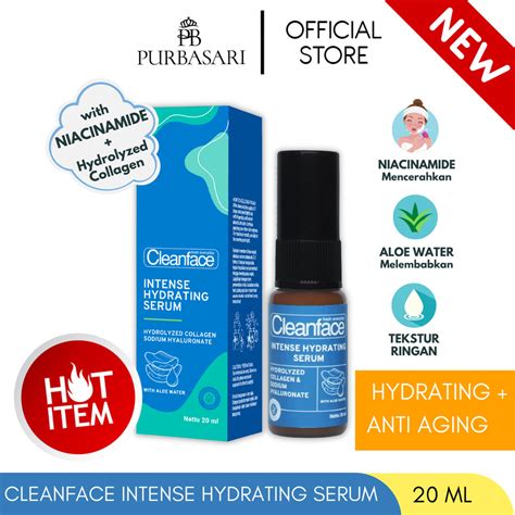 jual cleanface intense hydrating serum  seller purbasari official