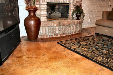 interior concrete flooring  beautiful durable flood  mold resistant