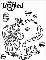 Rapunzel Tangled sketch template