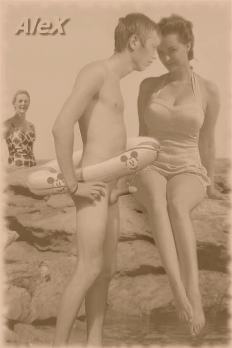 vintage cfnm nude swimming girls