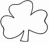 Shamrock Clipart Clip Cliparts Background Irish Outlined Library sketch template