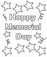 Memorial Coloring Pages Happy Printable Print Clipart Activities Flag Color Sheets Kids Sheet Pdf Drawing Craft Printables Worksheets Days Stars sketch template