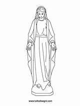 Mary Immacolata Lourdes Virgen Maria Milagrosa Virgenes Crowning Religionsunterricht Dibujo Concezione Stilizzata Ausmalbild Erstkommunion sketch template