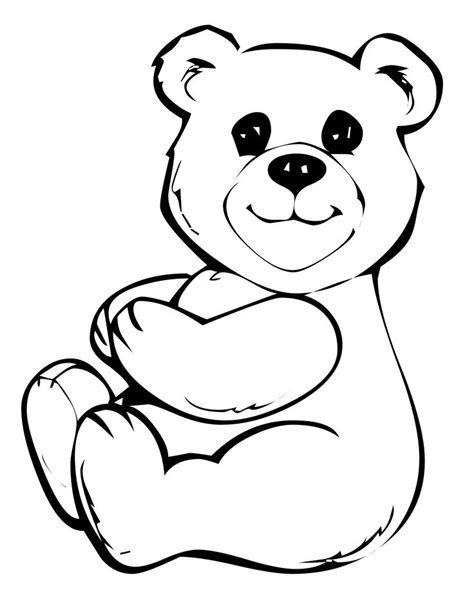 cute teddy bear coloring pages educative printable bear coloring