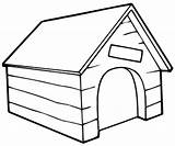 Kennel Dog House Drawing Doghouse Coloring Colouring Pages Kids Kennels Color Drawings Getdrawings Halloween Paintingvalley sketch template