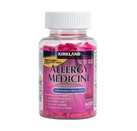 allergy medicine diphenhydramine hci mg  minitabs