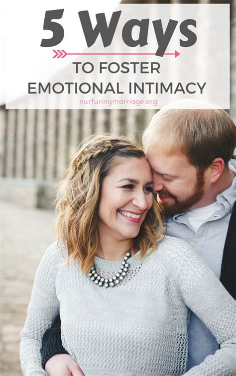 emotional intimacy is actually a critical component to the health of any marriage and a vital