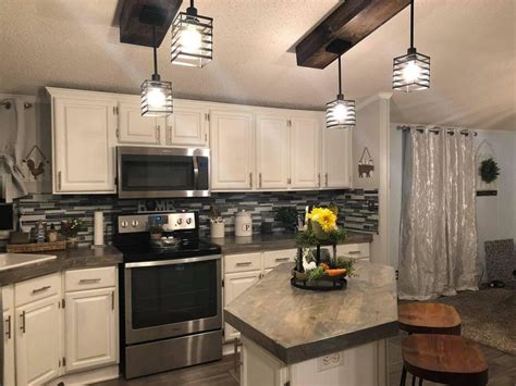 double wide mobile home kitchen makeover farmhouse style  happy farmhouse mobile home