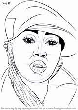 Missy Elliott Step Rappers Drawingtutorials101 Drake Elliot sketch template