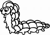 Caterpillar Coloring Pages Funny Kids sketch template