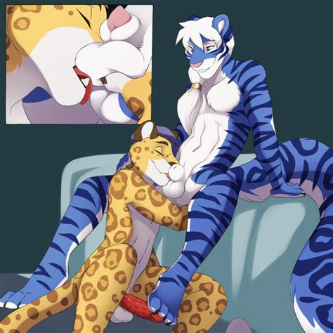 Rule 34 Ball Licking Balls Barbs Blue Fur Cheetah Closed Eyes Couple