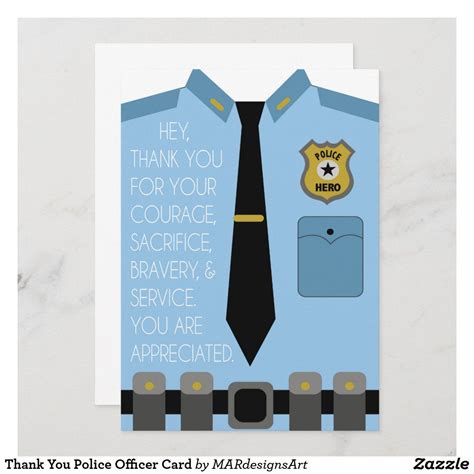 police officer card zazzlecom   police officer