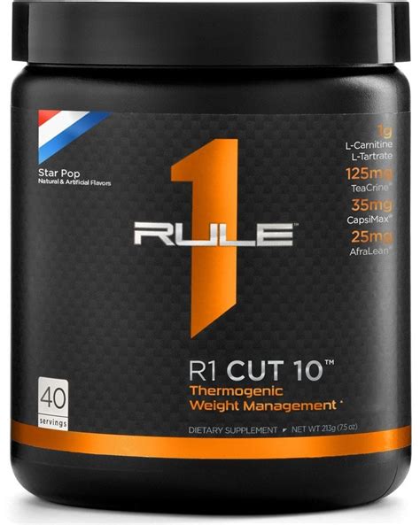 Rule 1 Cut 10 Thermogenic Weight Management Star Pop 213 G —