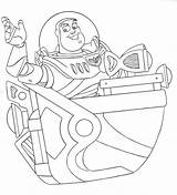 Lightyear Walt Zurg Magic Blower Woody Coloringhome Spaceship Carrossel Blasters sketch template