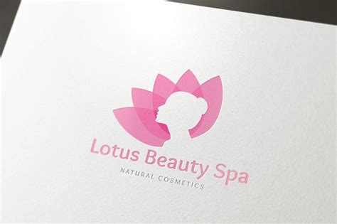 lotus beauty spa logo templates creative market