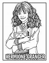 Potter Harry Coloring Pages Hermione Sheets Kids Color Choose Board Christmas sketch template