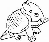 Armadillo Coloring Pages Printable Caterpillar Laughing Gif Library Clipart Line sketch template